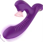 ויברטור ארנבון יונק Purple Rush עם תנועת אצבע – TOYBOX 3