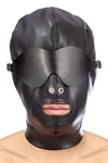 מסכת ראש BDSM במראה עור עם כיסוי עיניים נשלף – Fetish Tentation