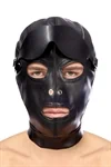 מסכת ראש BDSM במראה עור עם כיסוי עיניים נשלף – Fetish Tentation 4