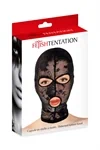 מסכת ראש פטיש BDSM מתחרה שחורה – Fetish Tentation 2