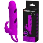 שרוול רוטט לפין עם גירוי דגדגן ורוד – Pretty Love 2