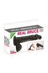 דילדו ריאליסטי Real Bruce שחור עם ואקום – Real Body 2