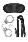 ערכת BDSM – אזיקים, פלוגר ומסכת עיניים מבית Fetish Tentation