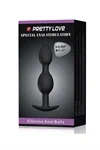 פלאג אנאלי עם שתי כדוריות פנימיות Pretty Love 3