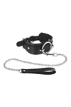 קולר BDSM רחב עם רצועת הולכה – Fetish Tentation