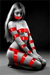 סרט קשירה אדום - fetish temptation
