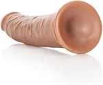 דילדו ריאליסטי Slim בגוון Tan עם בסיס ואקום – RealRock 4