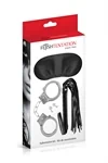 ערכת BDSM – אזיקים, פלוגר ומסכת עיניים מבית Fetish Tentation 2