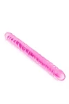דילדו כפול ורוד 34 ס״מ – Pure Jelly 3