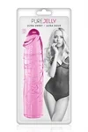 דילדו ריאליסטי ורוד שקוף 17.2 ס״מ – Pure Jelly 2