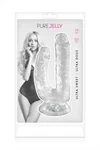 דילדו כפול ריאליסטי שקוף עם בסיס ואקום – Pure Jelly 2