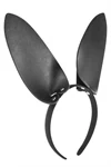 קשת אוזני Bunny שחורה דמוי עור – Fetish Tentation 3