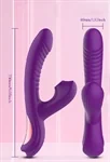 ויברטור ארנבון יונק Purple Rush עם תנועת אצבע – TOYBOX 5