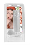 דילדו ריאליסטי שקוף 20 ס״מ עם בסיס ואקום – Real Size Jelly 2