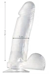 דילדו ריאליסטי Jelly 21 ס״מ עם בסיס ואקום – Real Size Jelly 2