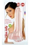 דילדו ריאליסטי ורוד 25 ס״מ עם בסיס ואקום – Real Size Jelly 2