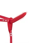 FETISH TENTATION - סטראפ און מסיליקון משובח 10 מצבי רטט נטען אדום
