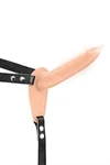 FETISH TENTATION - סטראפ און מסיליקון משובח 10 מצבי רטט נטען צבע גוף