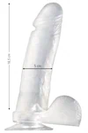 דילדו ג'לי שקוף 21 ס"מ 3