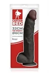 דילדו ריאליסטי שחור 32 ס"מ CAPTAIN RED 2
