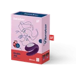 ויברטור זוגי דאבל ג׳וי סגול – Satisfyer 3