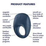 SATISFYER Strong One - סטיספייר טבעת רוטטת לגבר 5