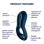 SATISFYER EPIC DUO - טבעת רוטטת לגבר תומכת אפליקציה 3