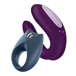 SATISFYER - PARTNER BOX 2 - ערכת ויברטורים זוגיים נשלט אפליקציה