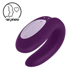 ויברטור זוגי דאבל ג׳וי סגול – Satisfyer
