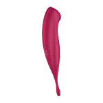 SATISFYER Twirling pro plus - סטיספייר ויברטור יונק+רטט חיצוני+אפליקציה