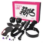 ערכת BDSM פרנץ׳ לאב 8 חלקים שחורה –  Toy Box