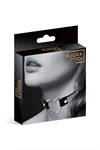 קולר צ׳וקר BDSM שחור עם לב ואבני סטרס – Bijoux Pour Toi 3
