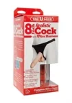 סטראפ און יוקרתי מסיליקון 20 ס״מ  Realistic Cock + Ultra Harness - 8" / 20 cm 2