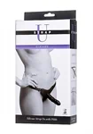 Elevate Silicone Strap On With Dildo - סטראפ און יוקרתי שחור סיליקון איכותי 4
