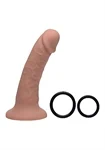 סטראפ און יוקרתי 18 ס״מ Seducer 7" Silicone Dildo with Harness - Flesh 3