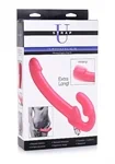 7X Revolver Slim Vibrating Strapless Strap-On Pink - סטראפאון סטראפלס עבה במיוחד 2