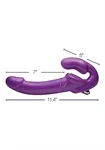 7X Revolver Thick Vibrating Strapless Strap-On Purple - סטראפאון סטראפלס עבה במיוחד 4