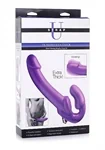 7X Revolver Thick Vibrating Strapless Strap-On Purple - סטראפאון סטראפלס עבה במיוחד 5