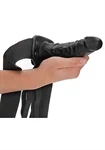 Hollow Strap-on  - 6''/ 15,5 cm סטראפ און חלול לגבר שחור 15.5 ס"מ 6