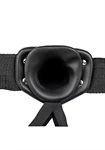 Hollow Strap-on - 8''/ 20,5 cm סרטאפ און חלול לגבר שחור 20.5 ס"מ 3