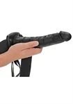 Hollow Strap-on  - 10''/ 24,5 cm סטראפ און חלול לגבר  שחור 24.5 ס"מ 6