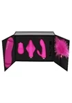PLEASURE KIT PINK קיט ויברטורים יוקרתי מסיליקון איכותי 10 מצבי רטט נטען 2