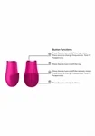 PLEASURE KIT PINK קיט ויברטורים יוקרתי מסיליקון איכותי 10 מצבי רטט נטען 3