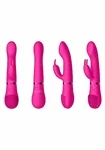 PLEASURE KIT PINK קיט ויברטורים יוקרתי מסיליקון איכותי 10 מצבי רטט נטען 4
