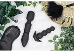 PLEASURE KIT BLACK 2 - קיט ויברטורים יוקרתי מסיליקון איכותי 10 מצבי רטט נטען