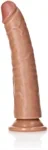 דילדו ריאליסטי Slim בגוון Tan עם בסיס ואקום – RealRock