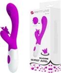 ויברטור ראביט Moth עם לשון מלקקת ופרפר רוטט – Pretty Love 8