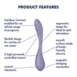 SATISFYER -  ‎G-Spot Flex +5 - ויברטור לנק' הג'י עם אפליקציה 6