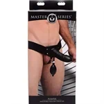 MASTER SERIES PUMPER INFLATABLE HOLLOW STRAP-ON סטראפ און יוקרתי חלול לגבר מתנפח 17.8 ס"מ 3