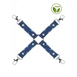 מחבר ריסון Hogtie כחול עם 4 רצועות ג׳ינס – Ouch! by Shots 4